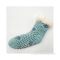 Anti -Slip -Thermal -Winterkabel -Strick -Slipper -Socken